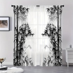 Luksuslikud kuldsed sulgede lehed l&auml;bipaistvad voole rulood magamistoa t&uuml;lli aknakardinad elutuppa L&auml;bipaistvad kardinad rulood kardinad 2 tk W60X150H(cm)x2Pcs&Grommet Top