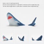 Mereelu hai delfiin k&uuml;lmkapi kleebis 3D kolmem&otilde;&otilde;tmeline isiksus loov kujundus s&otilde;num Kleepm&auml;rkme kaunistus