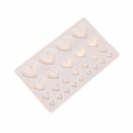 25 Cavity Love Silikoonvormid Ise tehes s&uuml;damekujulise koogivormi kondiitritooted Fondant &scaron;okolaadikoogi sisekujundus T&ouml;&ouml;riistad K&uuml;psetustarbed Vaiguvorm