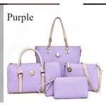 Kvaliteetne viieosaline &uuml;he &otilde;larihmaga viltuse &uuml;le &otilde;la kantav kaasaskantav naiste kottide komplekt, reguleeritav, suure mahutavusega, &uuml;llas temperamendiga kott 5 package combinations helelilla v&auml;rv