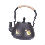 1,2-liitrine malmist teekeetja koos kurnaga kasutamiseks kodus ja restoranis Grape pattern