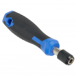 6,35 mm kuuskant iselukustuv adapter kruvikeeraja k&auml;epide Kruvikeeraja otsiku hoidik 5 tolli sinine