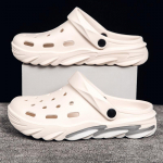 Meeste &otilde;&otilde;nsad kinnise varbaga platvormiga sandaalid suvised vabaaja EVA rannasandaalid libisemiskindlad aiakingad meestele 40 hall