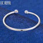 925 Sterling h&otilde;be 4 mm sile t&auml;isteraga k&auml;ev&otilde;ru Mansetin&ouml;&ouml;bid K&auml;ev&otilde;ru Mood Pulmaehted 67MM