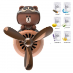 Cute Bear auto &otilde;huv&auml;rskendaja eeterliku &otilde;li tabletiga &ndash; auto &otilde;hutusklambriga &otilde;huhajuti propelleri ventilaatori disainiga