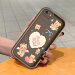 Pehme silikoonist ruudukujuline redelprintimismuster telefoni korpus, t&auml;iskaanega kaamera p&otilde;rutuskindel kaitse kummist &uuml;mbris iPhone Infinix Tecno OnePlus jaoks iPhone 6S Plus pruun