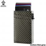 Uued k&uuml;lgmised h&uuml;pikkaardihoidjakaardid &otilde;huke s&uuml;sinikkiust nahast rahakott RFID-kaitse kuni 9 kaarti alumiiniumsulamist kaardi&uuml;mbris carbon fiber must