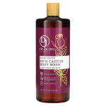 Dr. Jacobs Naturals, Botanical Rich Castile Body Wash, Rejuvenating Rose, 32 oz (946 ml) brown