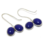 Blue Onyx Handmade 925 Sterling Silver Jewelry Earring 1.34 m3k85