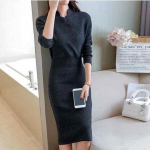 S&uuml;gistalvine pikk kampsun Kindlakleit Naiste V-kaelusega &otilde;huke pikkade varrukatega kootud pullover Seksikas Bodycon Outwear Office Lady S