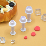 &Uuml;mmargune Lill Suhkrupasta Fondant L&otilde;ikur Plastikust S&uuml;dame Koogivorm DIY Fondant Koogi Kaunistamise T&ouml;&ouml;riistad Surunupp Pastasuhkru Vorm