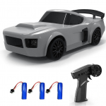 Kaugjuhtimispuldiga auto, 2,4 GHz 1:1/24 skaala 4WD kiirusega mudels&otilde;iduk LED-tuledega, v&otilde;idus&otilde;idurehvid 3 battery hall v&auml;rv