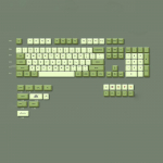 124 klahvi/komplekt DA profiil Matcha roheline klahvikate PBT v&auml;rviprintimine klahvidele Mehaanilise klaviatuuri jaoks 61 64 84 9