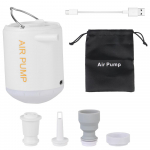 3,5 kPa v&auml;litingimustesse LED-laternaga Kiiresti t&auml;ispuhutav t&uuml;hjendatav Kaasaskantav pisike pump &Otilde;huseade Kompressor telkimisvoodi valgustamiseks CN