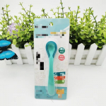 Silikoonist v&auml;rvitemperatuuri andur Beebi pehme toitmislusikas V&auml;ikelapse lauan&otilde;ud BPA-vabad imikute tarvikud toitmisriistad kollane