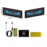 DIY Truck Eye LED-pikslipaneeli valgustus Graffiti Keritav tekstitahvel esiklaasi reklaamekraan LED-ekraan veoauto W0J0 jaoks