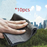 3/5/10 TK Magic Glass puhastuslapp Triibuvaba paks Magic puhastuslapp korduvkasutatavad mikrokiust salvr&auml;tikud Windowsi klaasr&auml;tikuga k&ouml;&ouml;giautole 10PCS