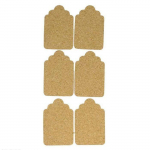 Stickers - ARTEMIO - &Eacute;tiquette 8 pi&egrave;ces - Li&egrave;ge - D&eacute;coration murale - Marron