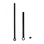 Aiguilles d'horloge - Modern - Noir - 88mm-117mm - Avec capuchon - 1 pi&egrave;ce