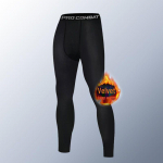 Meeste talvine kiirkuivav termofitnessi &uuml;likond: Pikkade varrukatega jooksu- ja treeningpesu fleece pants; L