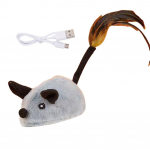 Interaktiivne kassim&auml;nguasi koos liikuva plush-hiire anduri tehnoloogiaga, et kaasata kassi m&auml;ngima ja treenima