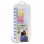 Set 10 Tubes Aluminium 18ml Peinture Aquarelle Fine Assorties valge