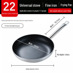 Mittenakkuva suur praepann kodus, hotellis ja &auml;riliseks kasutamiseks &ndash; induktsiooni ja gaasiga &uuml;hilduv Steel handle 22cm