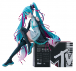 Furyu Hatsune Miku x MTV skaala PVC v&auml;rvitud viimistletud figuur 1/7