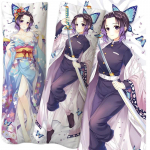 Anime Demon Slayer Kochou Shinobu figuur v&otilde;rdse keha kallistatav kehapadi padjap&uuml;&uuml;r kahepoolne 3D-tr&uuml;kk DIY kahem&otilde;&otilde;tmeline seksikas kingitus 50x150cm pillowcase