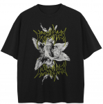 T&auml;navar&otilde;ivad Funny Graphic T-s&auml;rk Puuvillane T-s&auml;rk Unisex Topid Tees Suvine l&uuml;hikeste varrukatega T-s&auml;rk S must