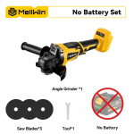 MELLWIN M14 125MM Harjadeta Elektriline Nurklihvmasin Juhtmeta K&auml;eshoitav Poleerimiseks Puut&ouml;&ouml;ks Toitevahend Makita 18V Aku jaoks Without Battery