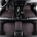 Kohandatud 3D t&auml;iskattega auto p&otilde;randamatid Mercedes-Benz E-klass W214 2024 2025 aastale, interj&ouml;&ouml;ri detailid, tarvikud, vaip Black Red 5 Seat