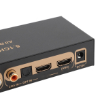 5.1-kanaliline helidekooder 192 kHz 24-bitine HD-multimeedialiides 4K ARC optiline kiudkaabel koaksiaalne analoog EU Plug gray