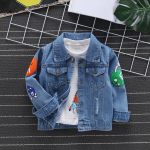 Laste Denim Tops Beebi stiilsed jakid 120 sinine
