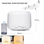 MUJI 500ML Ultraheli aroomidifuuser ja &otilde;huniisutaja, puldiga ja eeterliku &otilde;li lambiga koju v&otilde;i magamistuppa. EU Standard