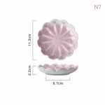 1 tk keraamiline maitsen&otilde;u lillekujuline portselanist p&auml;hklitaldrik V&auml;ike taldrik Mini sojakaste maitseaine lauan&otilde;ud K&ouml;&ouml;gitarbed