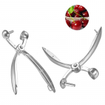 Cherry Olive Pitter Stoner Pits Seed, Puuvilju eemaldava s&uuml;damiku lihtne pigistatav kivit&ouml;&ouml;riist