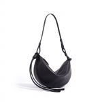Niche Poolkuu Kujuline Naiste Rahakott Minimalistliku Stiiliga &Otilde;rn Nahast Kott Retro Nahast &Uuml;he&otilde;la- v&otilde;i Crossbody Kott must
