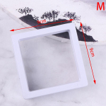 Pe &otilde;hukese kilega riputatav ehete vitriin, l&auml;bipaistev ehete hoiustamisriiul M:9*9cm valge