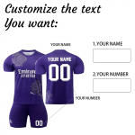 Isikup&auml;rastatud s&auml;rkide komplekt Meeste t&uuml;drukute nimenumbriga Kohandatud jalgpalli kampsunid poistele Treeningkost&uuml;&uuml;m M amet&uuml;st