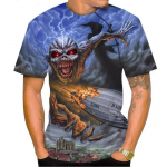 Kuum m&uuml;&uuml;a uus Live Dead 3D printimine T-s&auml;rk Rock Music &Uuml;markaelusega l&uuml;hikeste varrukatega Heavy Metal Fashion vabaaja meeste unisex top S