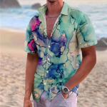 Hawaii s&auml;rk meestele, meeste vintage n&ouml;&ouml;pidega keeglis&auml;rgid l&uuml;hikeste varrukatega suvine rannas&auml;rk M