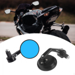 2x Motorcycle End Bar Mirror Handlebar Spare Parts, Aluminum Alloy 7/8'' Easy to Install
