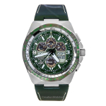 Citizen Promaster Skyhawk A-T igakalendriga kronograaf roheline sihver Eco-Drive sukeldumiskell JY8147-01X 200M meesterahva kell roheline