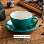 300ml Suur Keraamiline Cappuccino & Latte Kohvitassikomplekt - Munalille Disain 300ml