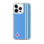 Coque iPhone &ndash; Drapeau Aruba &ndash; iPhone 14 Pro Max &ndash; Supp &ndash; Mitmev&auml;rviline &ndash; TPU l&auml;bipaistev