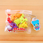 Zip-bag Animal Fruit Cake Christmas Eraser Student Award Eraser