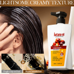 Batana &otilde;li juuksepalsam igap&auml;evaseks kasutamiseks meestele ja naistele soodustab tervete juuste kasvu h&otilde;renevate juuste, lokkis ja sirgete juukset&uuml;&uuml;pide jaoks One Size valge