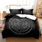 3D-prinditud tume Saatan voodipesukomplekt Magamistoa voodikatted &Uuml;he- ja kahekohaline Kuninglik suurus Tekikatted Kodutekstiilid 2/3 tk 135x200cm 2pcs