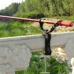 Fishing Rods Holder Pole Mount Boat Clip on Dock Canoe Equipment 360&deg;Adjustable Nylon